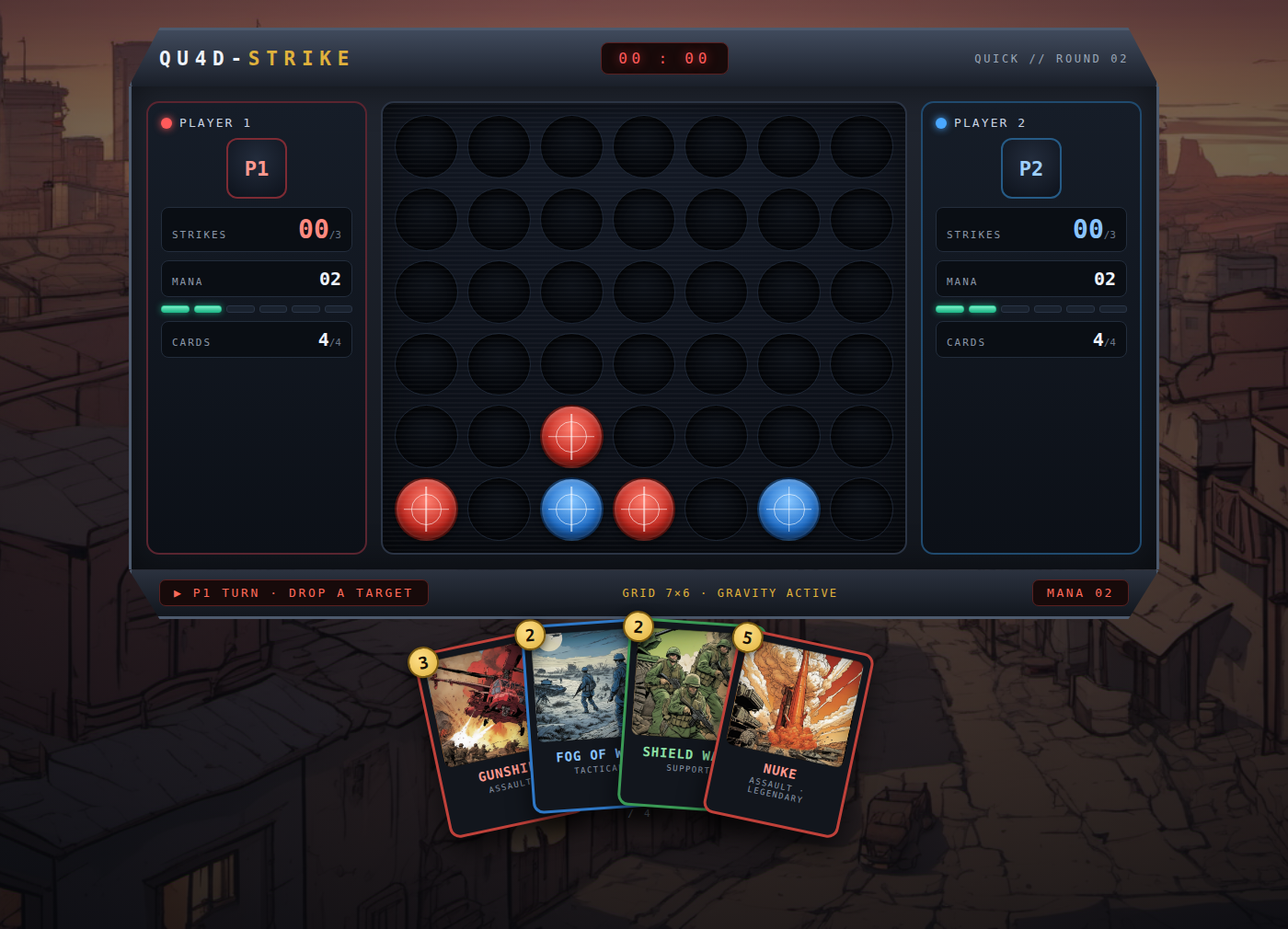 Opening board — Quick mode
